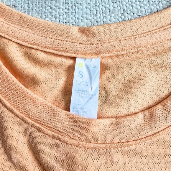 Zella Active Top T-Shirt Orange Creamsicle size Small - Picture 2 of 3